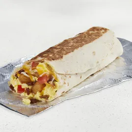 Grande Toasted Breakfast Burrito Bacon